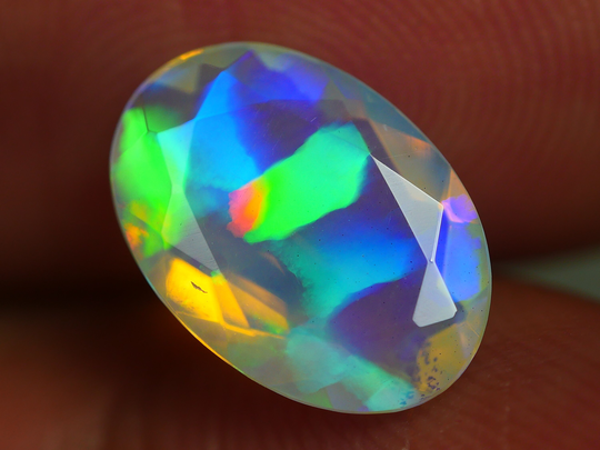 1.630 Crt Amazing Unique Blue Mix Faceted Play Color Welo