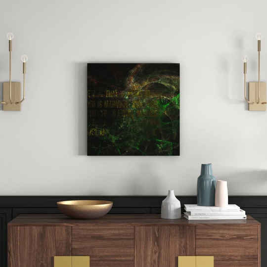 Enigma 1012 Abstract Graphic Art Print on Canvas