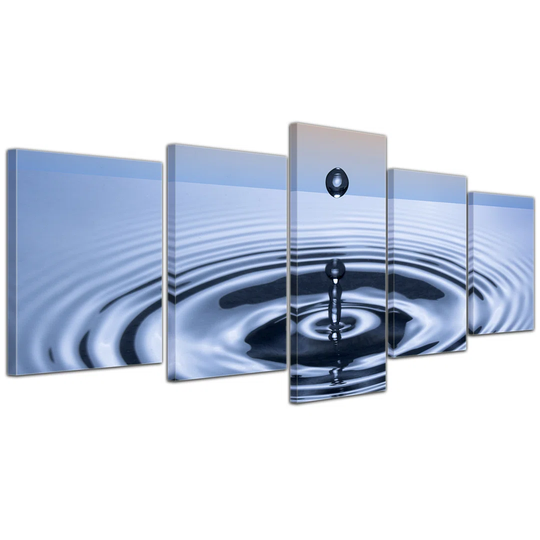 Waterdrop 5-Piece Graphic Art on Canvas Set