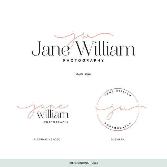 Photography Logo - Premade Logo & Branding Kit | Event Planner Feminine Fashion Boutique Store Design | No.102