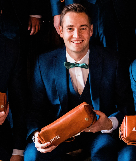Handmade Groomsmen Gifts Bulk Discount Wash Bag & Dopp Kits