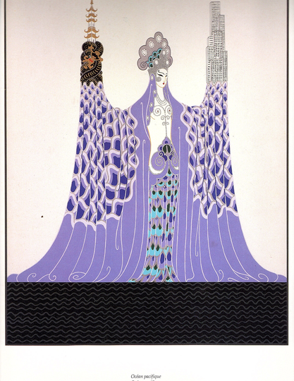 New Erte Graphics Ocean Pacifica