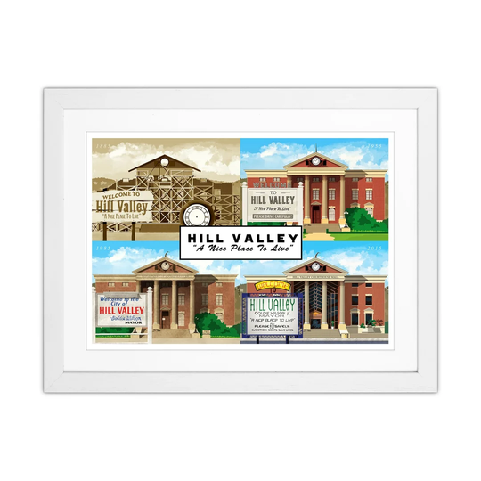 Hill Valley - a Nice Place to Live by Richard O'Neill - Graphic Art