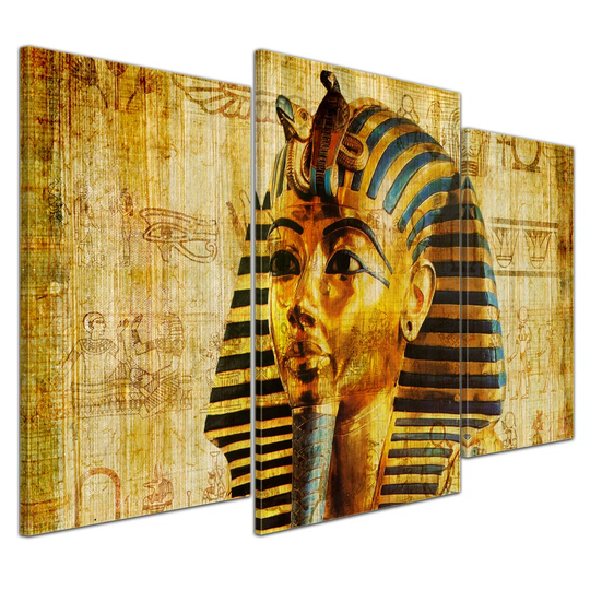 Pharaoh 3-Piece Graphic Art on Canvas Set