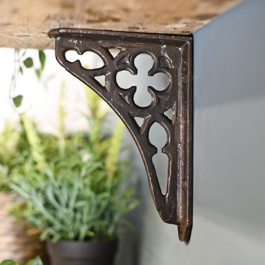 Cast Iron Coalbrookdale Shelf Bracket 18 X 13cm, Classic Metal Bracket, Home Improvements & Diy