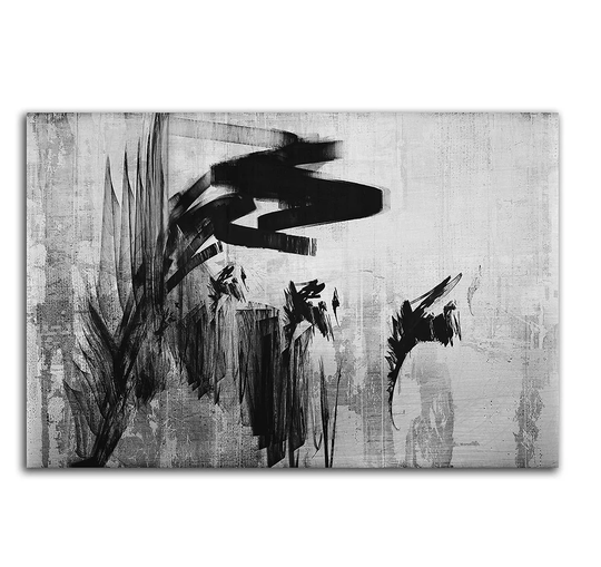 Enigma 466 Abstract Graphic Art Print on Canvas