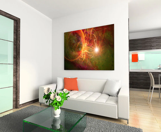 Enigma Abstract 497 Graphic Art Print on Canvas