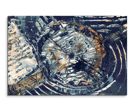 Enigma 855 Abstract Graphic Art Print on Canvas