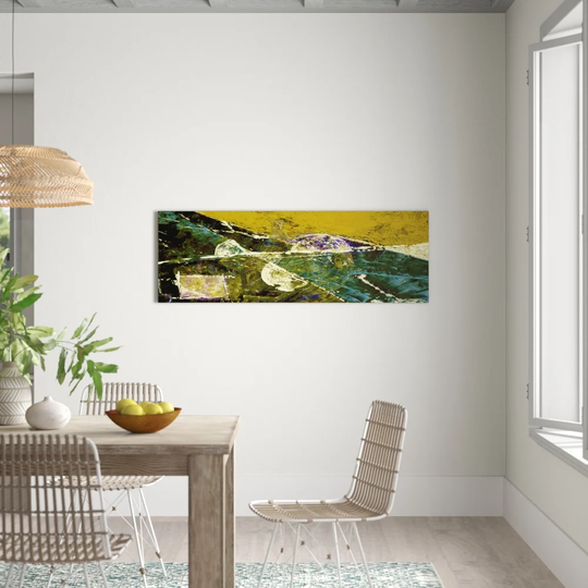 Enigma Panorama Abstract 608 Graphic Art Print on Canvas