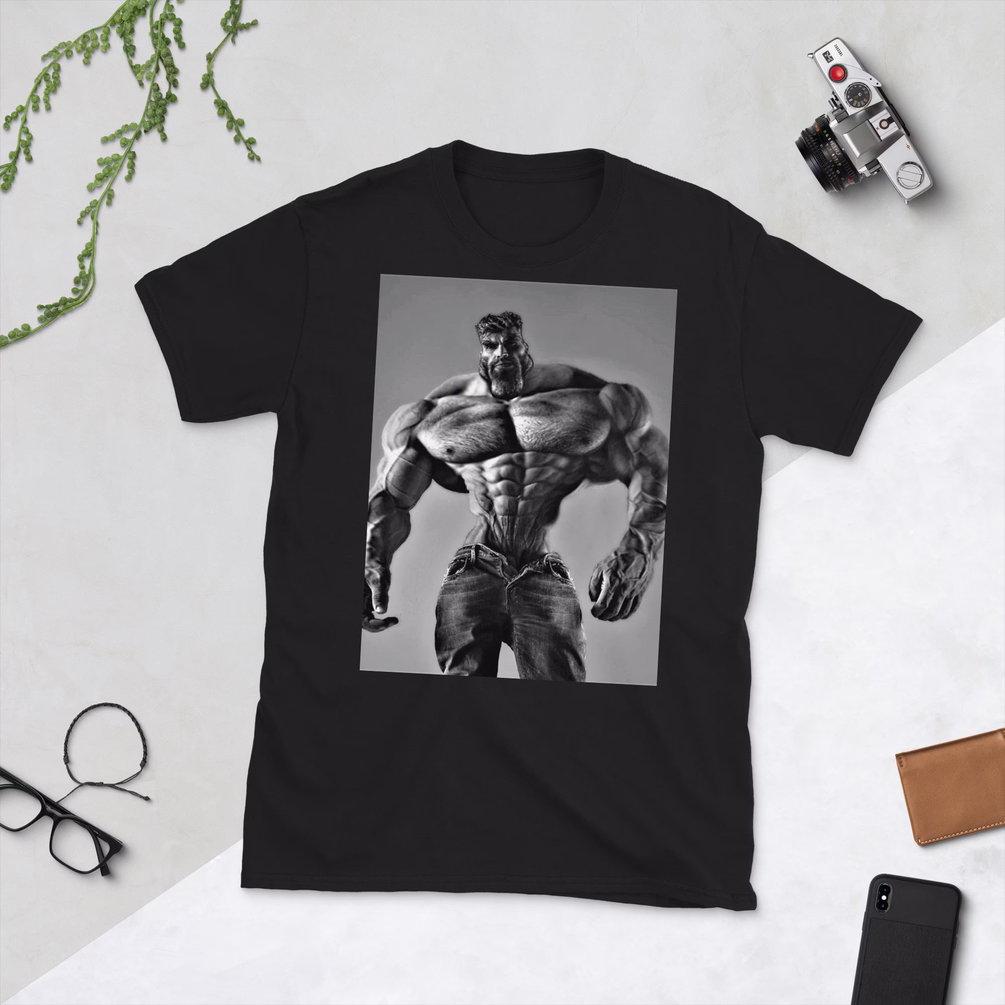 Gigachad Meme - Funny Giga Chad Photoshop T-Shirt