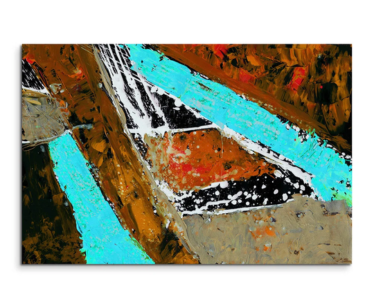 Enigma 637 Abstract Graphic Art Print on Canvas