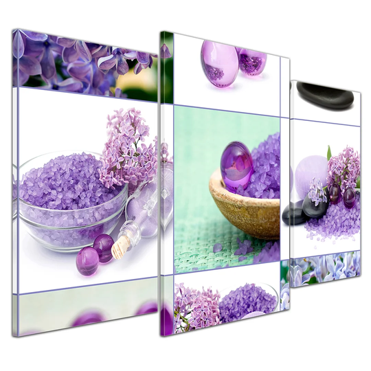 Spa Collage 3-Piece Graphic Art on Canvas Set