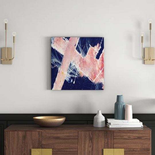 Abstract 1185 Graphic Art Print on Wrapped Canvas