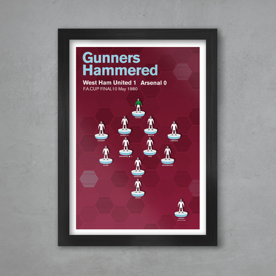 West Ham 1980 - Football Poster Print