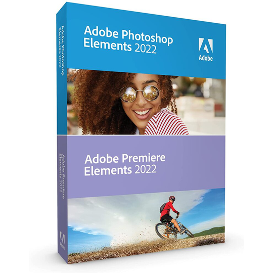 Adobe Photoshop Elements 2022 & Adobe Premiere Elements 2022 Standard 1 Device 1 Year PC/Mac