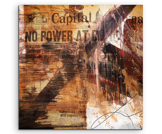 Enigma Abstract 578 Graphic Art Print on Canvas