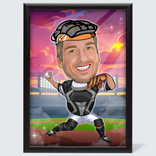 Sports Caricature, Basketball, Cricket, Cheerleaders, Soccer, Football, Volley Ball, Gym, Fitness, Personalized Gift Caricature From Photo