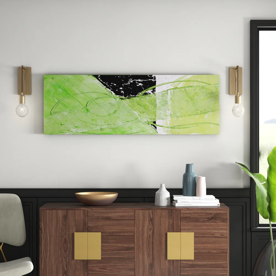 Enigma Panorama Abstract 621 Graphic Art Print on Canvas