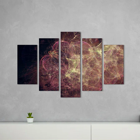 Enigma Sculpture Abstract 1028 Graphic Art Print Multi-Piece Image on Canvas