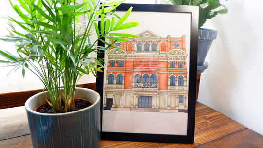 The Royal Court Digital Theatre Print A4 London