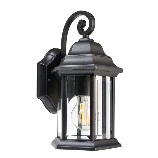 Black Outdoor Wall Lantern