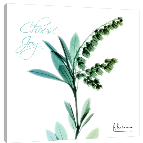 Choose Joy_Lily of the Valley_H12 - Wrapped Canvas Graphic Art Print