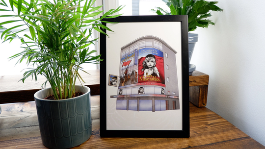 Les Miserables West End Digital Art Print A4 A5 Sondheim Theatre London