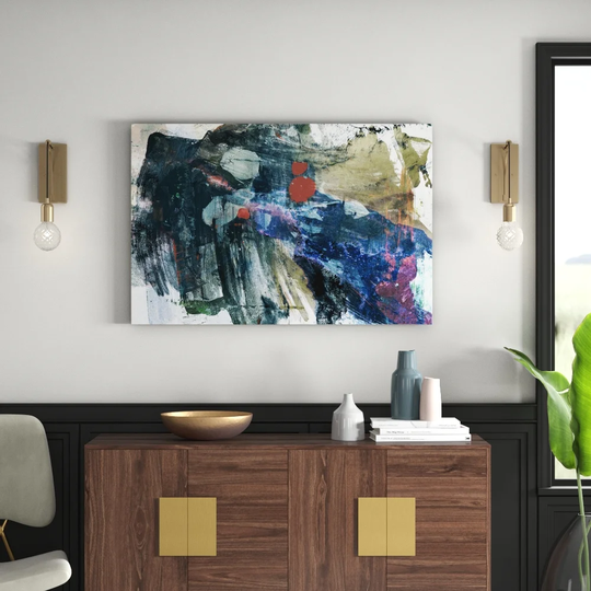 Enigma 835 Abstract Graphic Art Print on Canvas