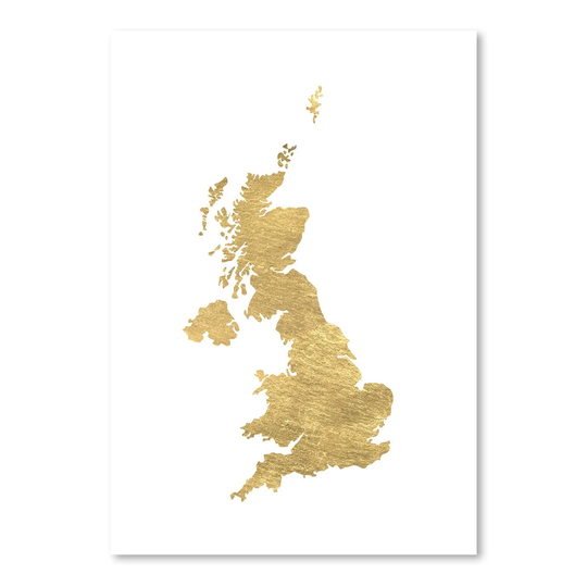 UK by Pop Monica - Unframed Graphic Art Print on Paper