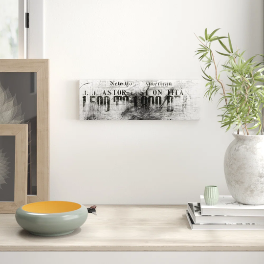 Enigma Panorama Abstract 1409 Graphic Art Print on Canvas