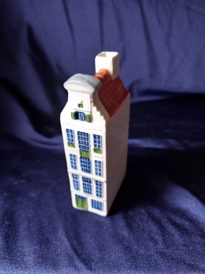 Dutch Canal House, Royal Goedewaagen, Delft Miniature Collectibles, Room Decor, Blue & White