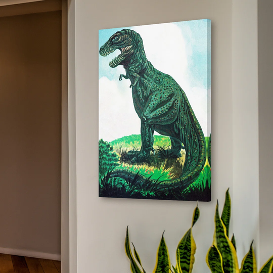 Tyrannosaurus by Curtis - Wrapped Canvas Graphic Art Print