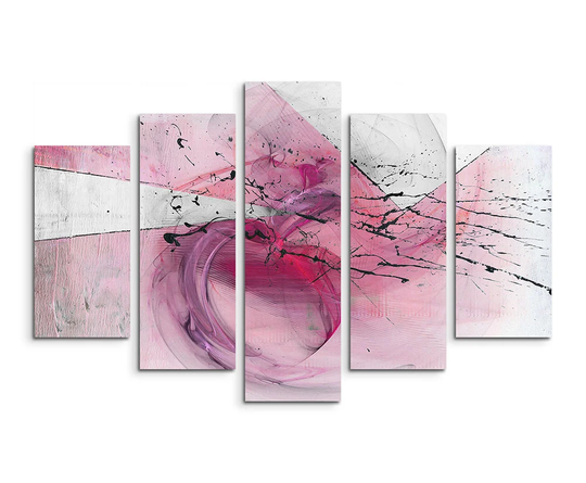 Abstract 1414 Graphic Art Print Multi-Piece Image on Canvas