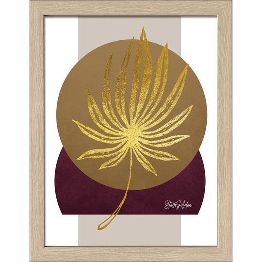 Golden Leaf I Framed Graphic Art Print Poster