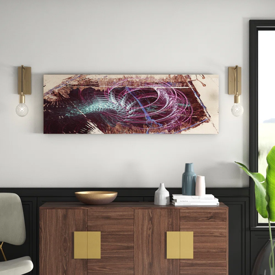 Enigma Panorama Abstract 1271 Graphic Art Print on Canvas