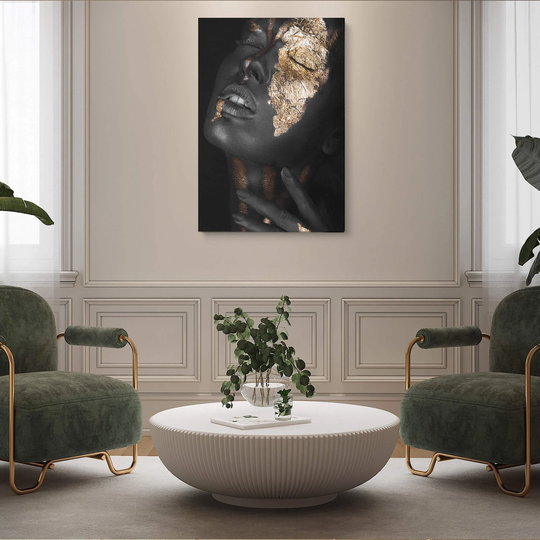 Golden Dream Canvas Art Print, Giclée Hanging Wall Decor, Modern Prints, Above The Couch Artwork, Living Room Decor