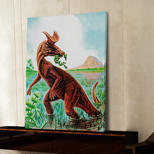 Lambeosaurus by Curtis - Wrapped Canvas Graphic Art Print