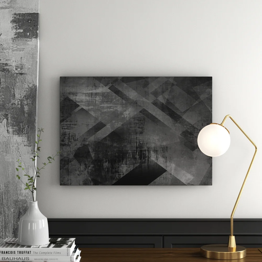 Abstract Mosaic II Graphic Art Print on Canvas