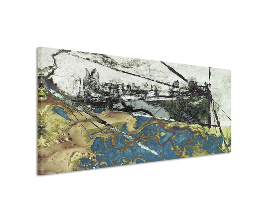 Enigma Panorama Abstract 566 Graphic Art Print on Canvas