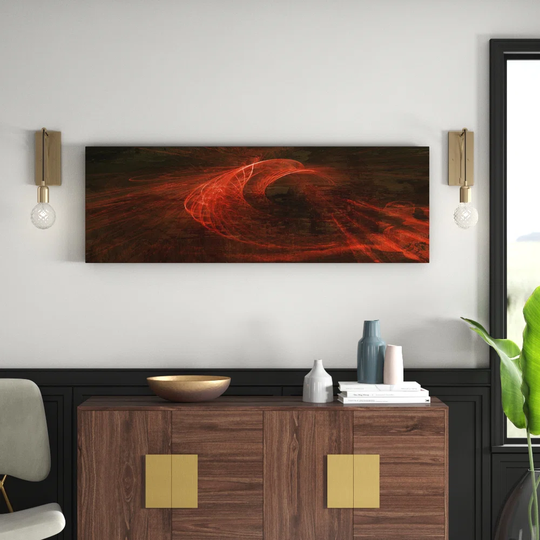 Enigma Panorama Abstract 1268 Graphic Art Print on Canvas