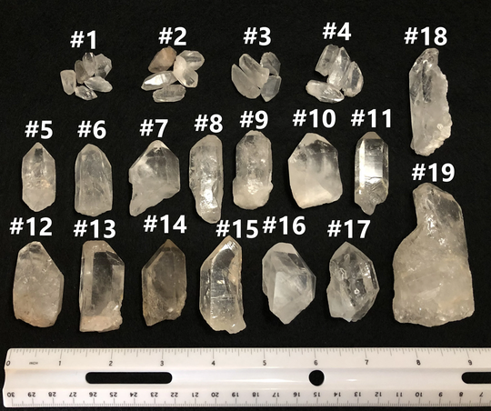 Clear Quartz | Raw Points - Lot #1