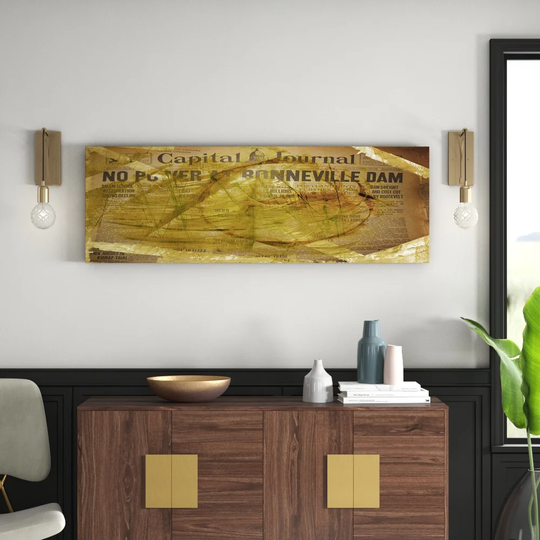 Enigma Panorama Abstract 802 Graphic Art Print on Canvas