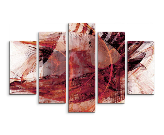 Abstract 1403 Graphic Art Print Multi-Piece Image on Canvas