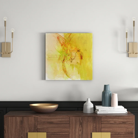 Enigma Abstract 768 Graphic Art Print on Canvas