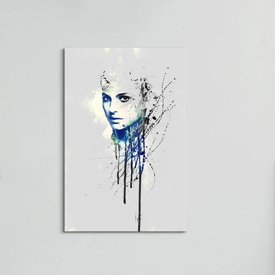 Enigma - Natalie Portman Graphic Art Print on Canvas