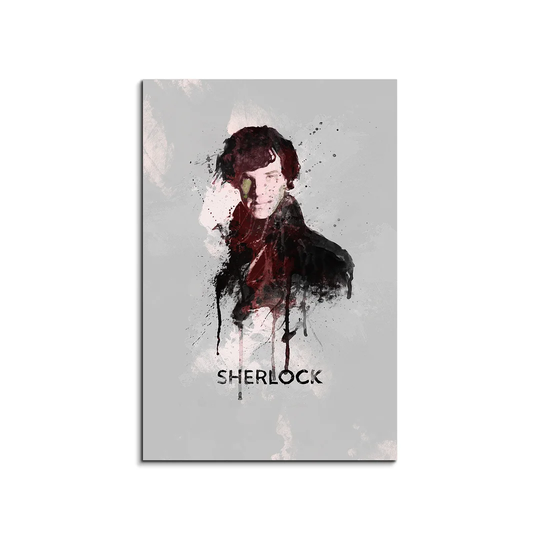 Enigma Sherlock Holmes Graphic Art Print on Canvas