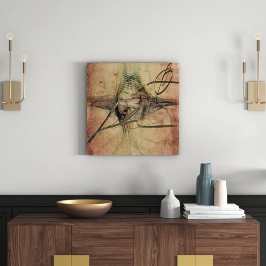 Enigma Abstract 1087 Graphic Art Print on Canvas