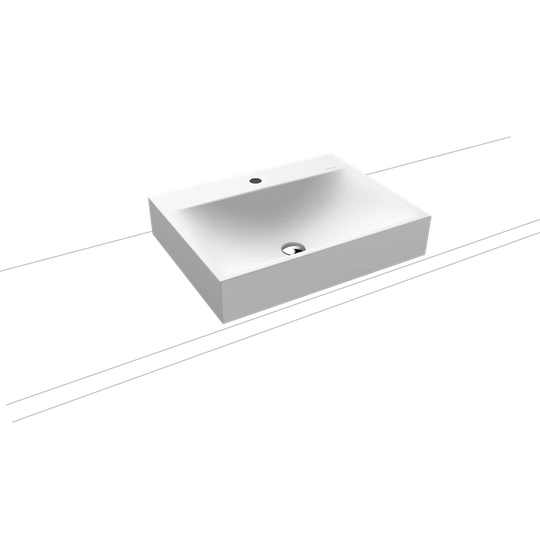 White Steel Enamel Rectangle Bathroom Sink