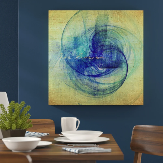Abstract 1063 Graphic Art Print on Wrapped Canvas