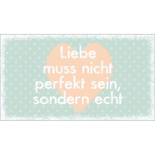 Die Perfekte Liebe Graphic Art Print on Wood